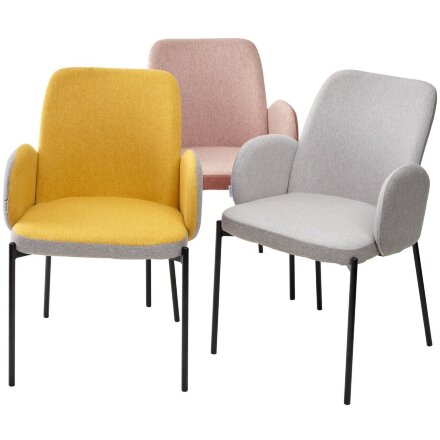 Стул NIKKI VF106 желтый / VF120 серый М-City 