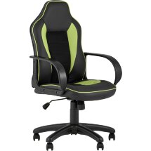 Компьютерное кресло Stool Group игровое Кратос экокожа черный/салатовый крестовина пластик