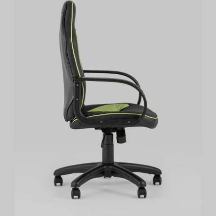 Компьютерное кресло Stool Group игровое Кратос экокожа черный/салатовый крестовина пластик 