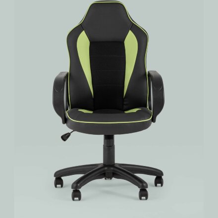 Компьютерное кресло Stool Group игровое Кратос экокожа черный/салатовый крестовина пластик 