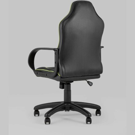 Компьютерное кресло Stool Group игровое Кратос экокожа черный/салатовый крестовина пластик 