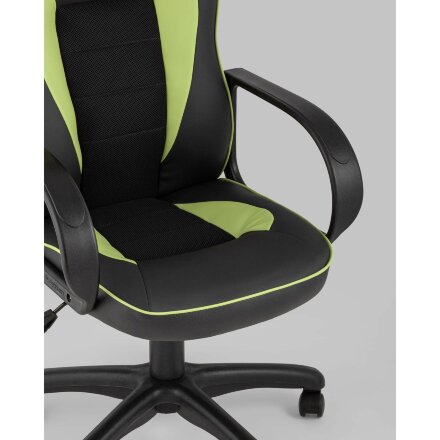 Компьютерное кресло Stool Group игровое Кратос экокожа черный/салатовый крестовина пластик 