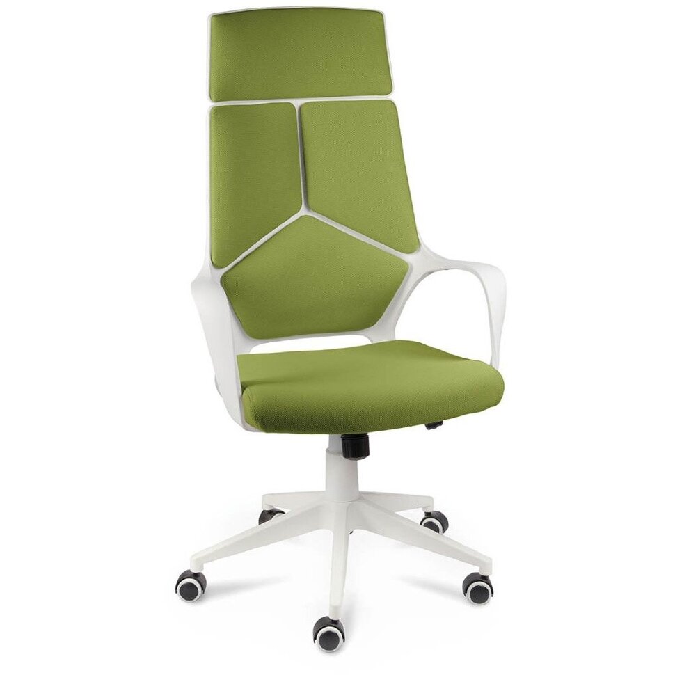 Кресло офисное / IQ / (White plastic green) белый пластик / зеленая ткань Кресло офисное / IQ / (White plastic green) белый пластик / зеленая ткань
