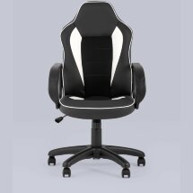 Компьютерное кресло Stool Group игровое Кратос экокожа черный/белый крестовина пластик