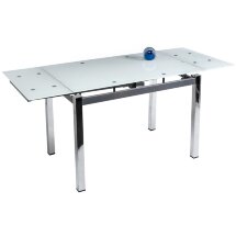 Стол стеклянный Kvadro 110 экстра белый