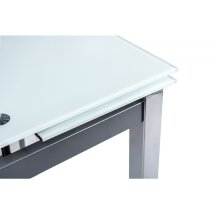 Стол стеклянный Kvadro 110 экстра белый