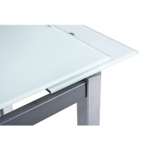 Стол стеклянный Kvadro 110 экстра белый