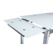 Стол стеклянный Kvadro 110 экстра белый