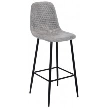 Барный стул Drop black / grey