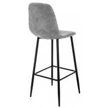Барный стул Drop black / grey