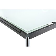Стол стеклянный Cubo 100 экстра белый