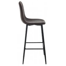 Барный стул Drop black / dark brown