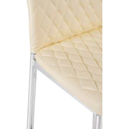 Барный стул Teon beige / chrome 