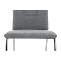 Стул на металлокаркасе Jenda fabric grey