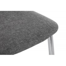Стул на металлокаркасе Jenda fabric grey
