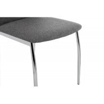 Стул на металлокаркасе Jenda fabric grey