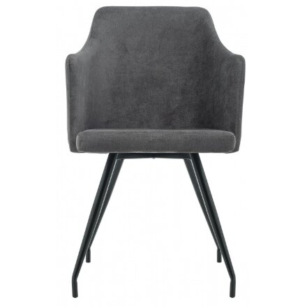 Стул на металлокаркасе Lans dark grey fabric 