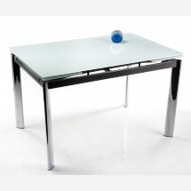 Стол стеклянный Cubo 120 белый