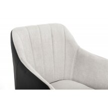 Стул на металлокаркасе Stef light grey / black
