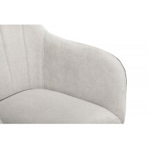 Стул на металлокаркасе Stef light grey / black
