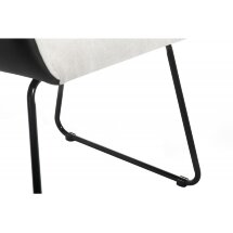 Стул на металлокаркасе Stef light grey / black