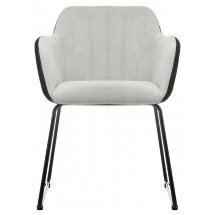 Стул на металлокаркасе Stef light grey / black