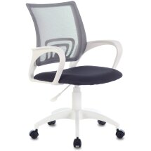 Компьютерное кресло Бюрократ офисное Бюрократ CH-W695NLT темно-серый TW-04 TW-12 сетка/ткань крестовина пластик пластик белый