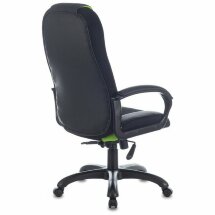 Кресло компьютерное BRABIX PREMIUM &quot;Rapid GM-102&quot;, НАГРУЗКА 180 кг, экокожа/ткань, черное/зеленое, 532419, GM-102_532419