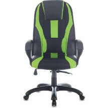 Кресло компьютерное BRABIX PREMIUM &quot;Rapid GM-102&quot;, НАГРУЗКА 180 кг, экокожа/ткань, черное/зеленое, 532419, GM-102_532419