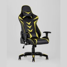Игровое кресло Stool Group компьютерное TopChairs Corvette желтое геймерское