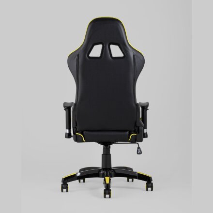 Игровое кресло Stool Group компьютерное TopChairs Corvette желтое геймерское 