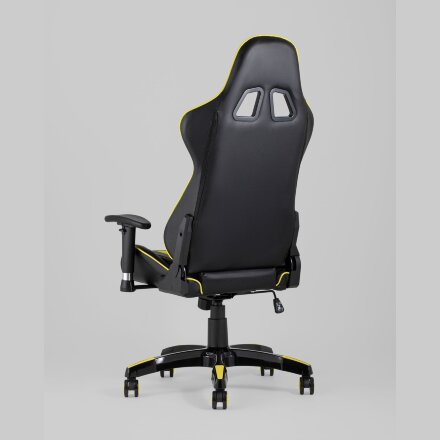 Игровое кресло Stool Group компьютерное TopChairs Corvette желтое геймерское 
