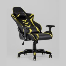 Игровое кресло Stool Group компьютерное TopChairs Corvette желтое геймерское