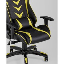 Игровое кресло Stool Group компьютерное TopChairs Corvette желтое геймерское