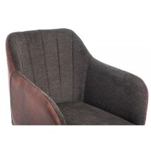 Стул на металлокаркасе Stef grey / dark red
