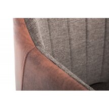 Стул на металлокаркасе Stef grey / dark red