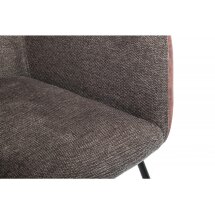Стул на металлокаркасе Stef grey / dark red