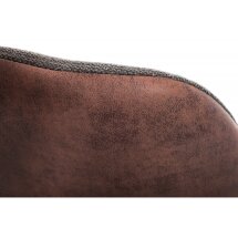 Стул на металлокаркасе Stef grey / dark red