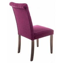 Стул деревянный Amelia dark walnut / fabric purple