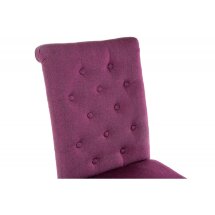 Стул деревянный Amelia dark walnut / fabric purple