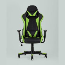 Кресло игровое TopChairs Gallardo зеленое с подушкой