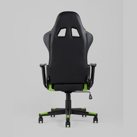 Кресло игровое TopChairs Gallardo зеленое с подушкой 