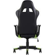 Кресло игровое TopChairs Gallardo зеленое с подушкой