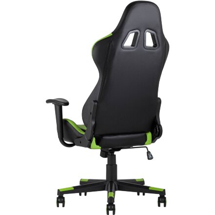 Кресло игровое TopChairs Gallardo зеленое с подушкой 