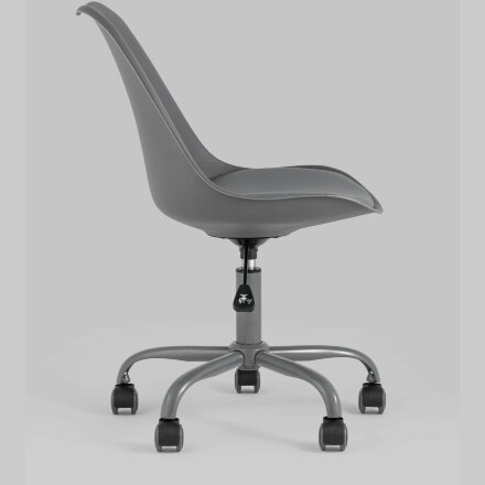 Стул офисный Stool Group Blok пластиковый серый 