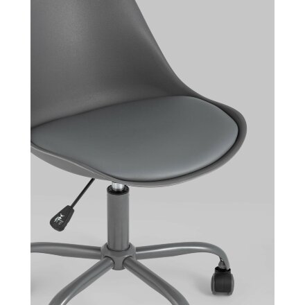 Стул офисный Stool Group Blok пластиковый серый 