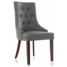Стул деревянный Elegance dark walnut / fabric grey