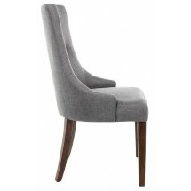 Стул деревянный Elegance dark walnut / fabric grey