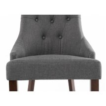 Стул деревянный Elegance dark walnut / fabric grey