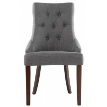 Стул деревянный Elegance dark walnut / fabric grey